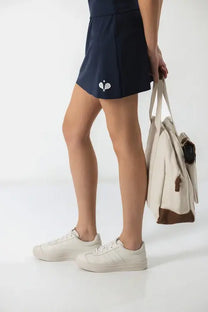 Gonna pantaloncino sportiva con shorts interni e tasca laterale