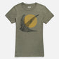 T-shirt donna Flown oliva in tessuto riciclato