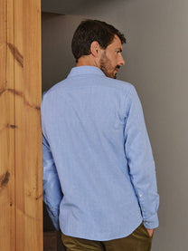 Camicia in flanella Gurin Sky in cotone biologico