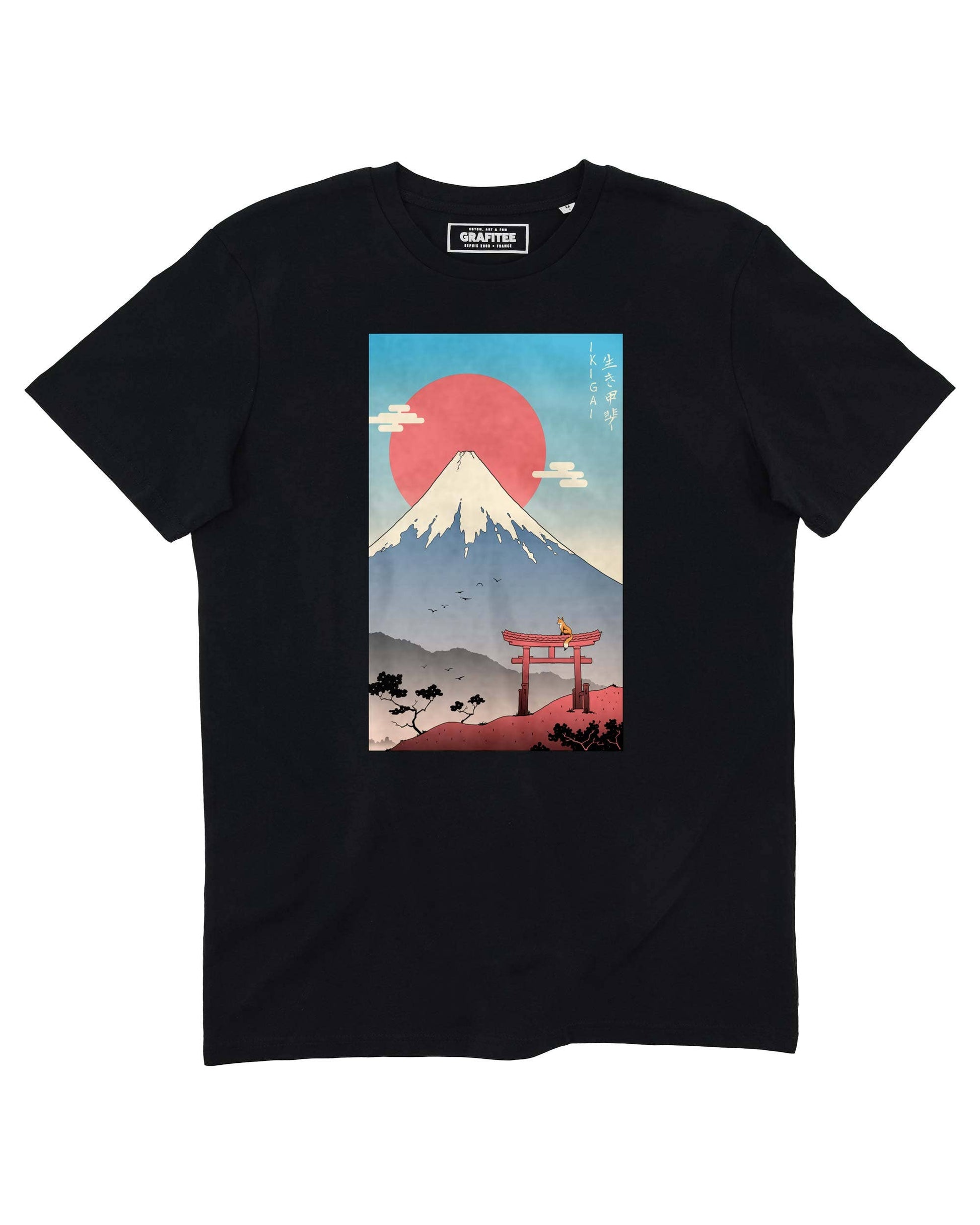 T-shirt Mount Fuji Ikigai in cotone biologico