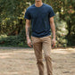 T-shirt sostenibile con taschino in cotone riciclato