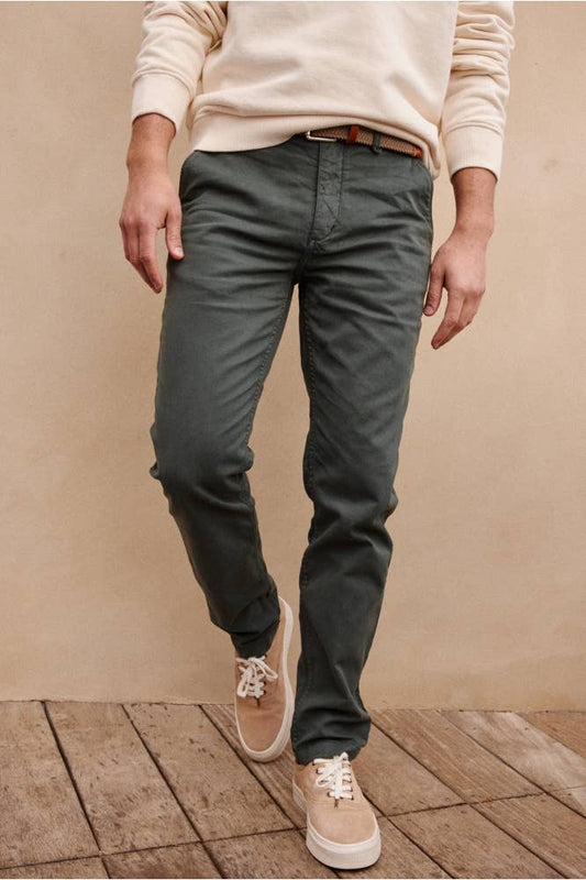 Pantaloni chino slim Joe verde abete