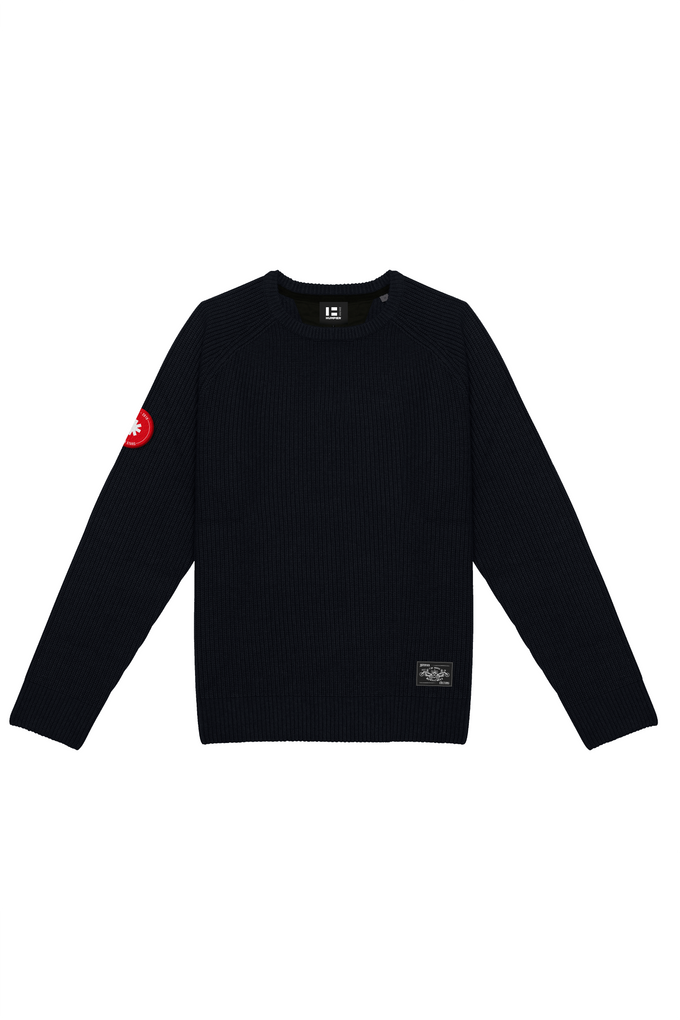 Maglione in cotone biologico con toppa a stella
