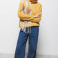 Maglione in maglia con girocollo a costine