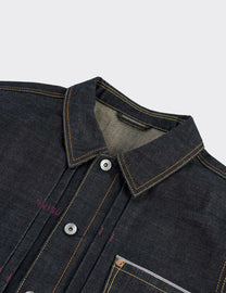 Giacca Whale Emb Denim Rinse Indigo