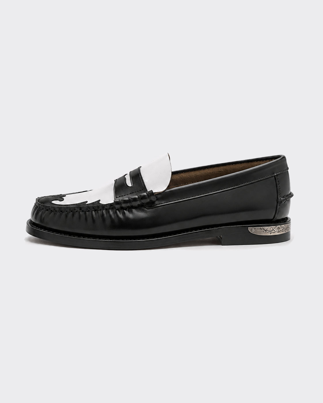 Mocassino Woman Dan Scarabeo Nero/Bianco